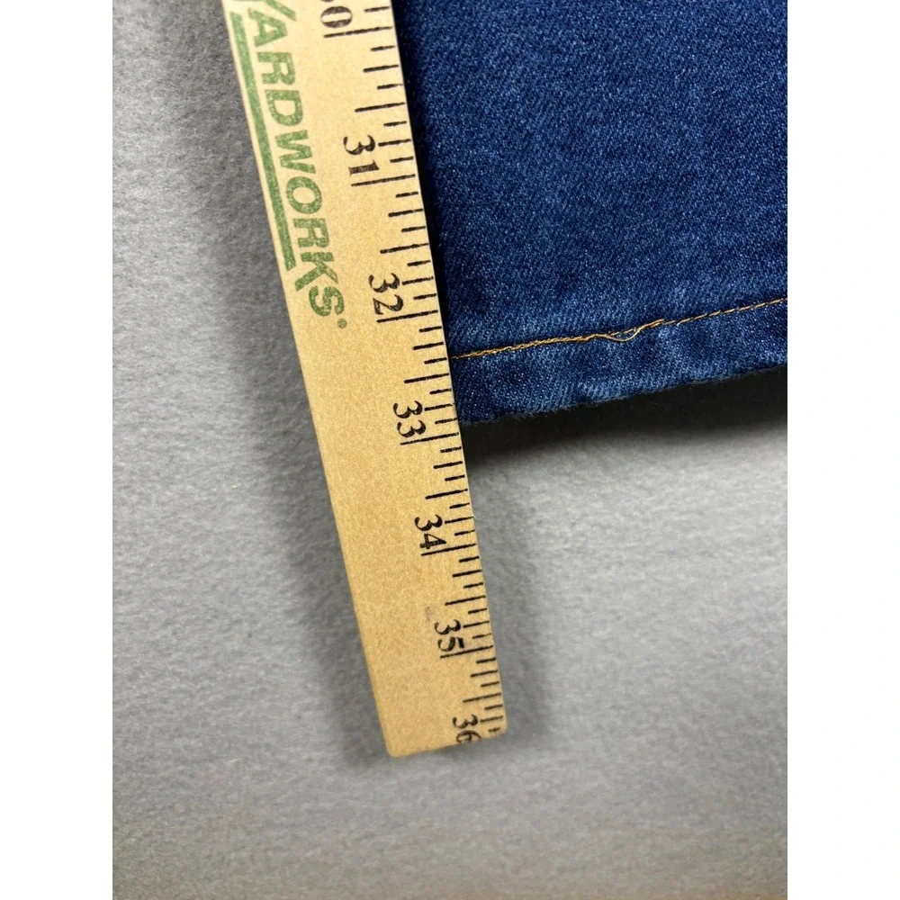 Wrangler 938NAV Cowboy Cut Jeans Western Regular Fit 33x33 Navy Blue Denim